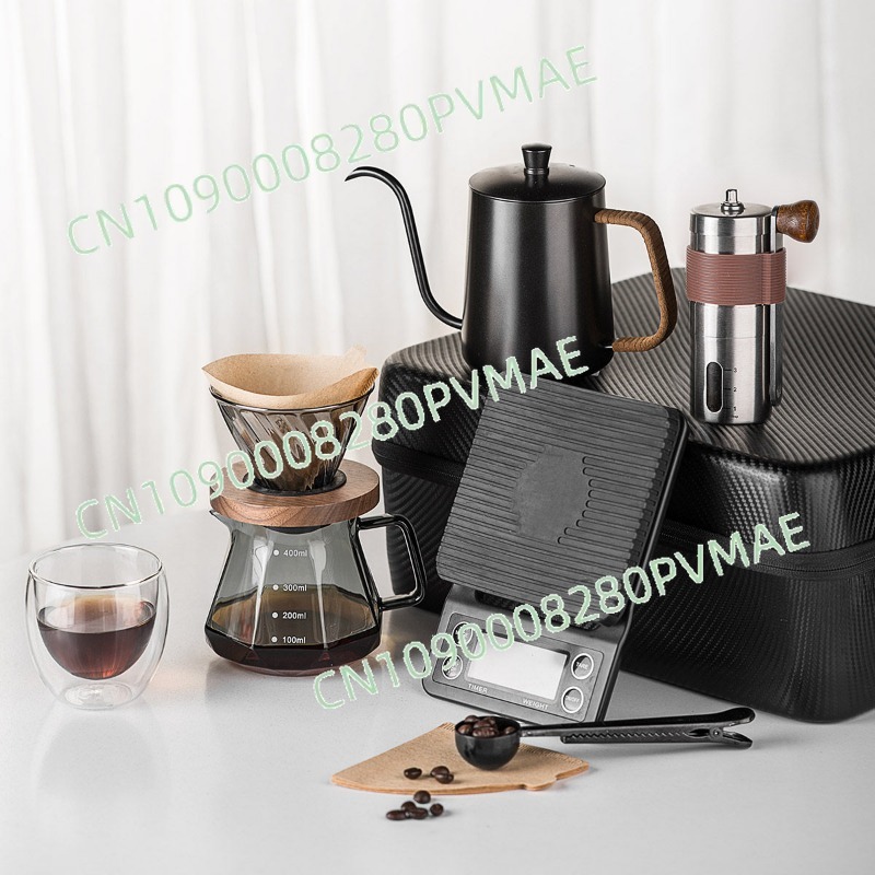 Coffee Equipment Pour Over - Handgemaakte koffiezetapparaat voor buiten, kampeerkoffie-uitrusting, complete