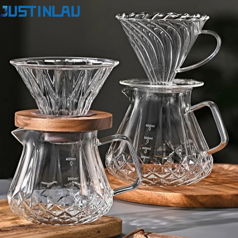 Espresso Shot Glass - JUSTINLAU Handdrip Koffiepot Set Hoge Borosilicaatglas