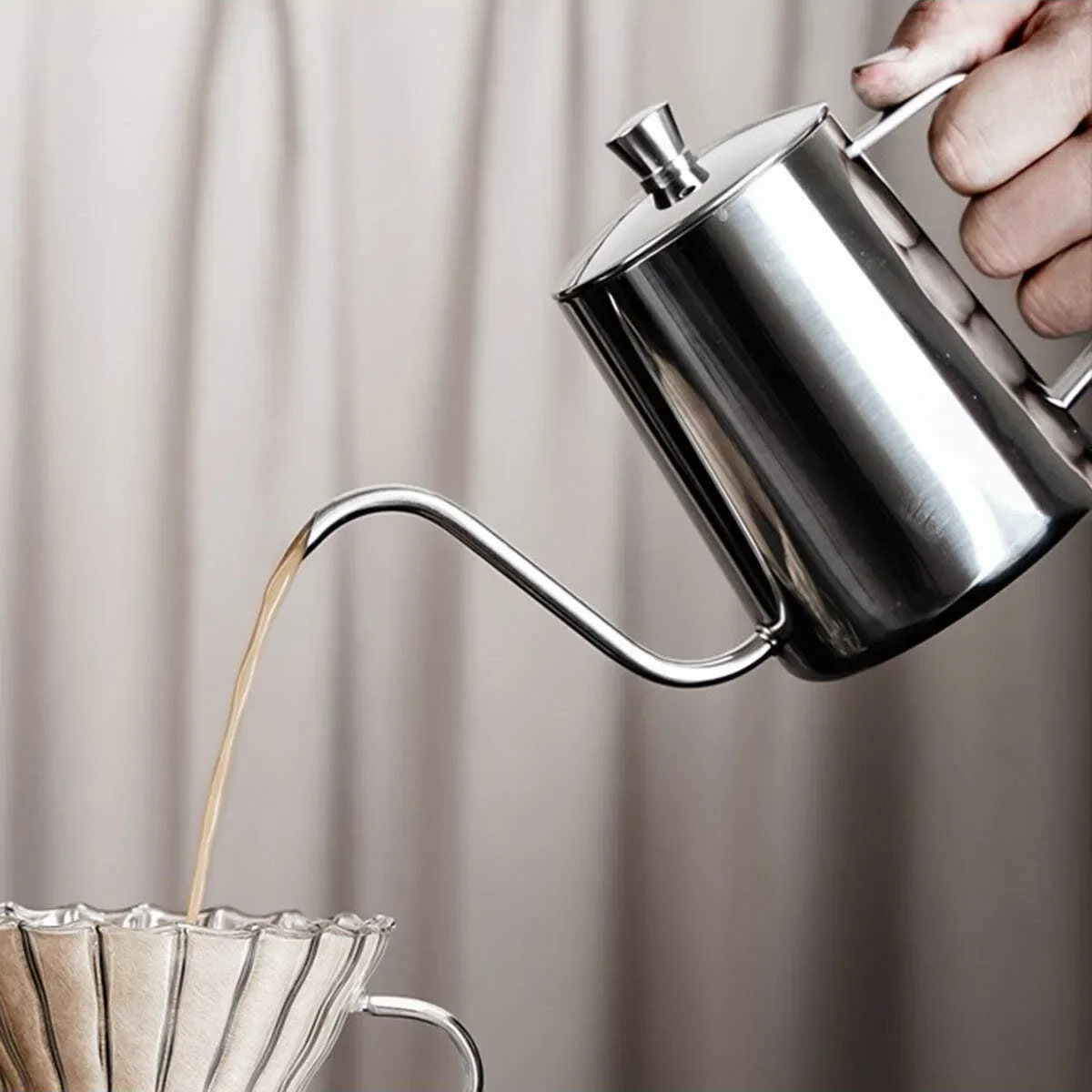 Roestvrijstalen giet-over koff - Coffee Equipment Pour Over recensie en prijs