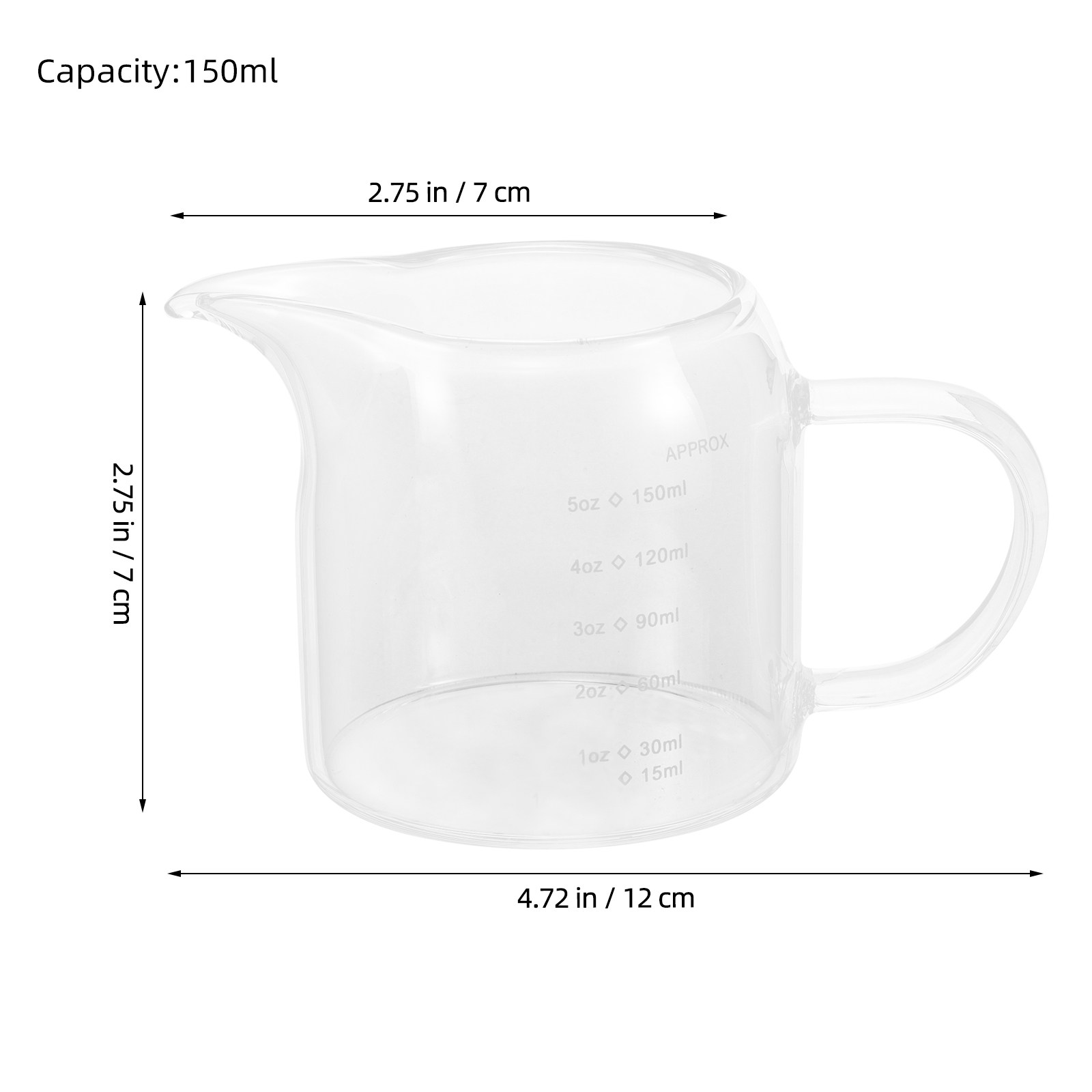 Glazen maatbeker 150 ml 5 oz e - Espresso Shot Glass recensie en prijs