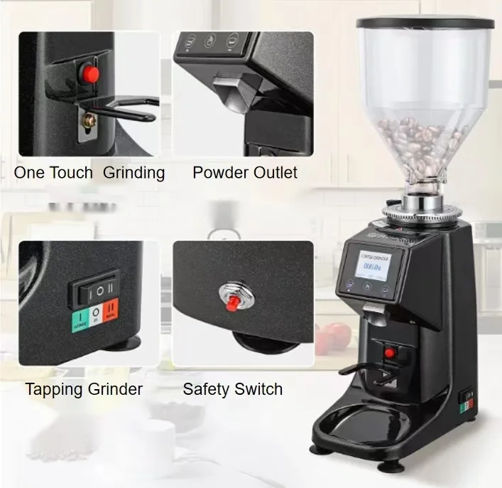 Commerciële automatische 60mm  - Coffee Grinder Burr Flat recensie en prijs