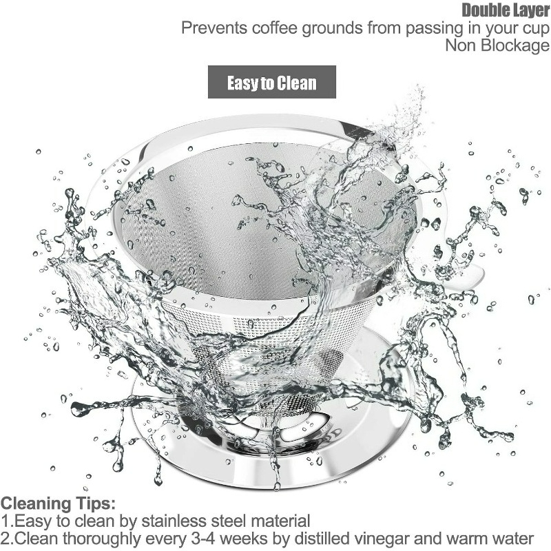 Pour Over Koffiefilter RVS Kof - Coffee Equipment Pour Over recensie en prijs
