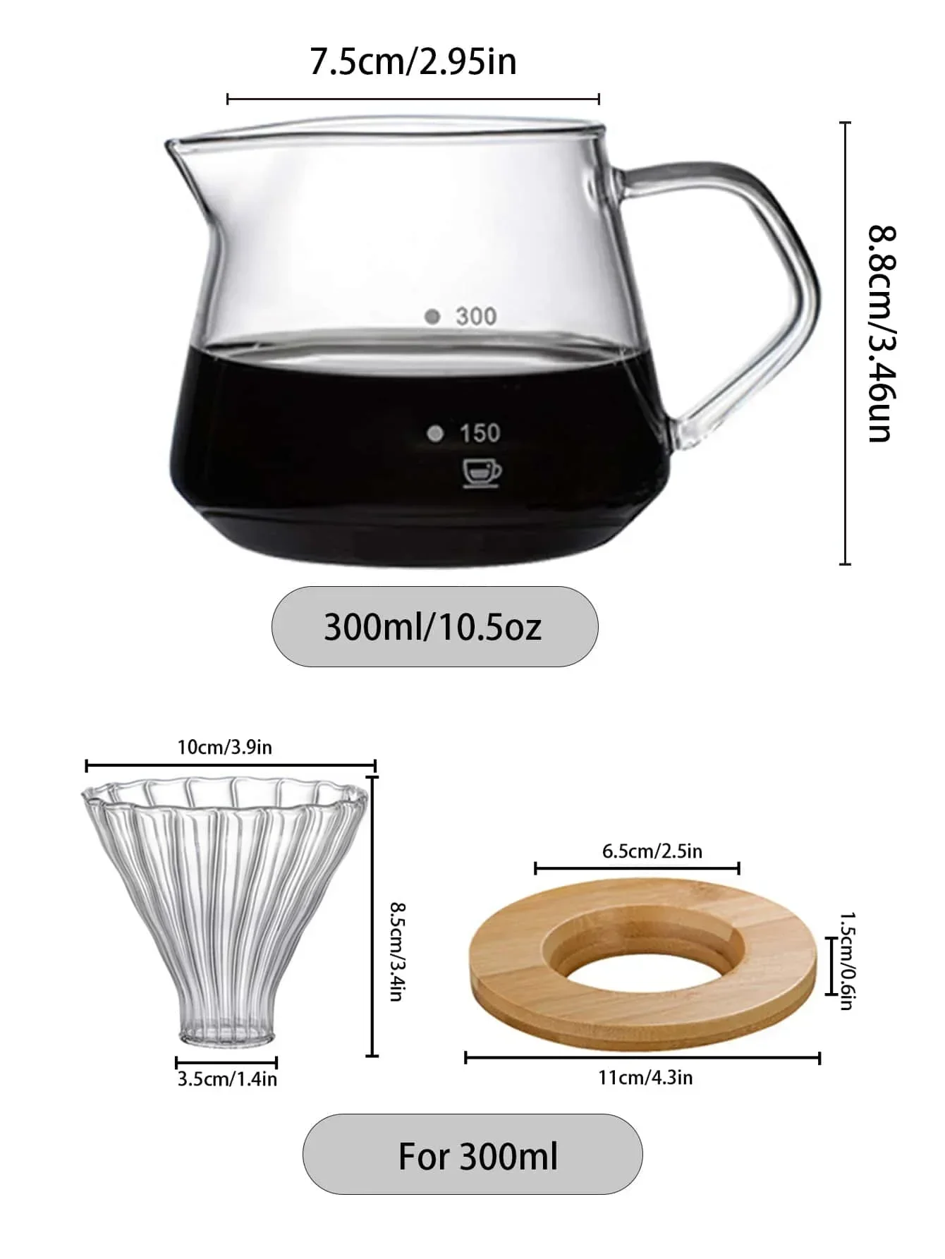 Punana 600ml Giet Over Koffiez - Coffee Equipment Pour Over recensie en prijs
